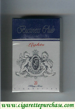 Business Club Lights cigarettes England